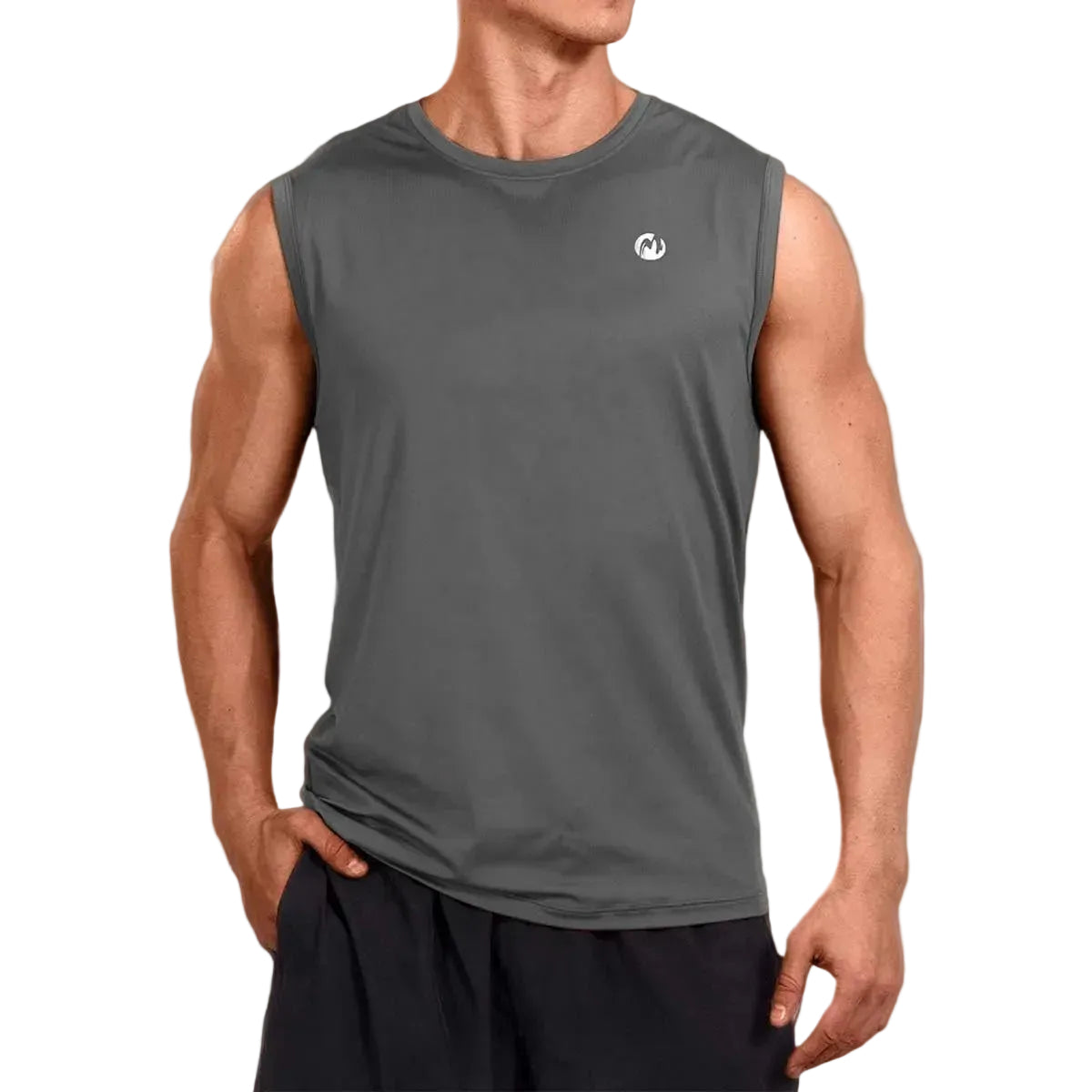Mens Sleeveless Muscle Shirts Workout Athletic Gym Tank Tops Quick Dry