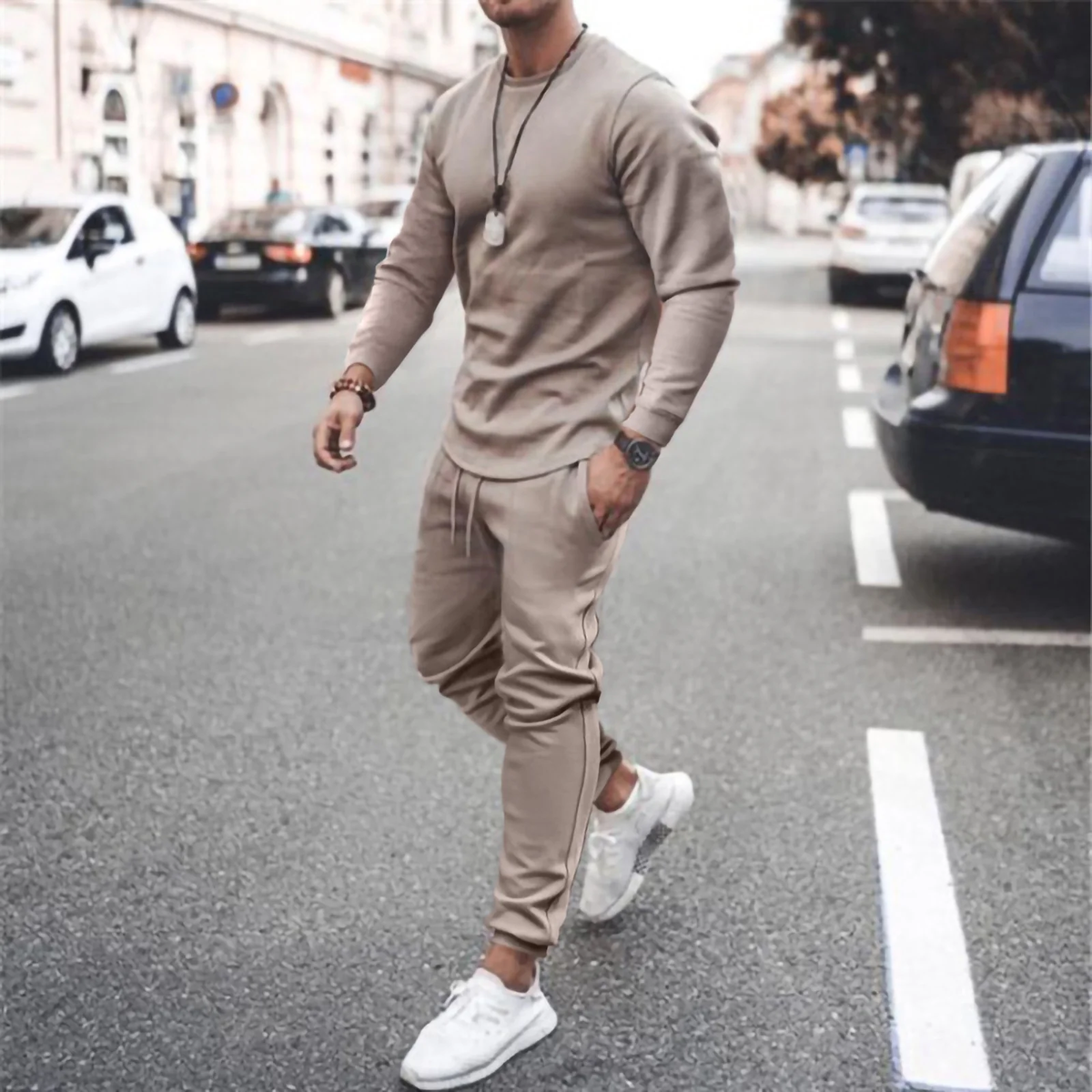 Men’s 2-Piece Tracksuit Set (Long Sleeve Top & Pants)